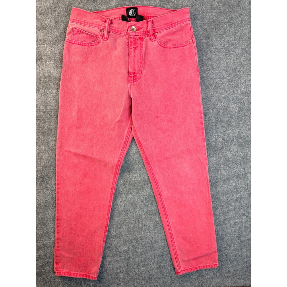 BDG Urban Outfitters Mens 30x30 Pink Acid Wash Dad‎ Fit Jeans Tapered Streetwear